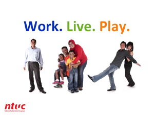 A sample business slide design using Sticky Presentations approach